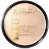 Eveline Cosmetics, Art Make-Up Anti-Shine Complex Pressed Powder Matujúci minerálny púder s hodvábom 33 Golden Sand 14 g