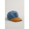 ŠILTOVKA GANT G BADGE DENIM CAP SEMI LIGHT BLUE WORN IN