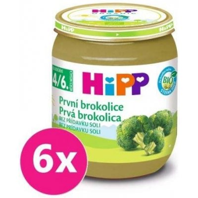 6x HiPP BIO Prvá brokolica (125 g) - zeleninový príkrm