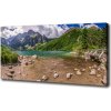 Foto obraz na plátne do obývačky Jazero v harách 100x50 cm