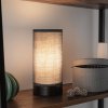 Paulmann Pia stolná lampa z látky, čierna/sivá - 77059
