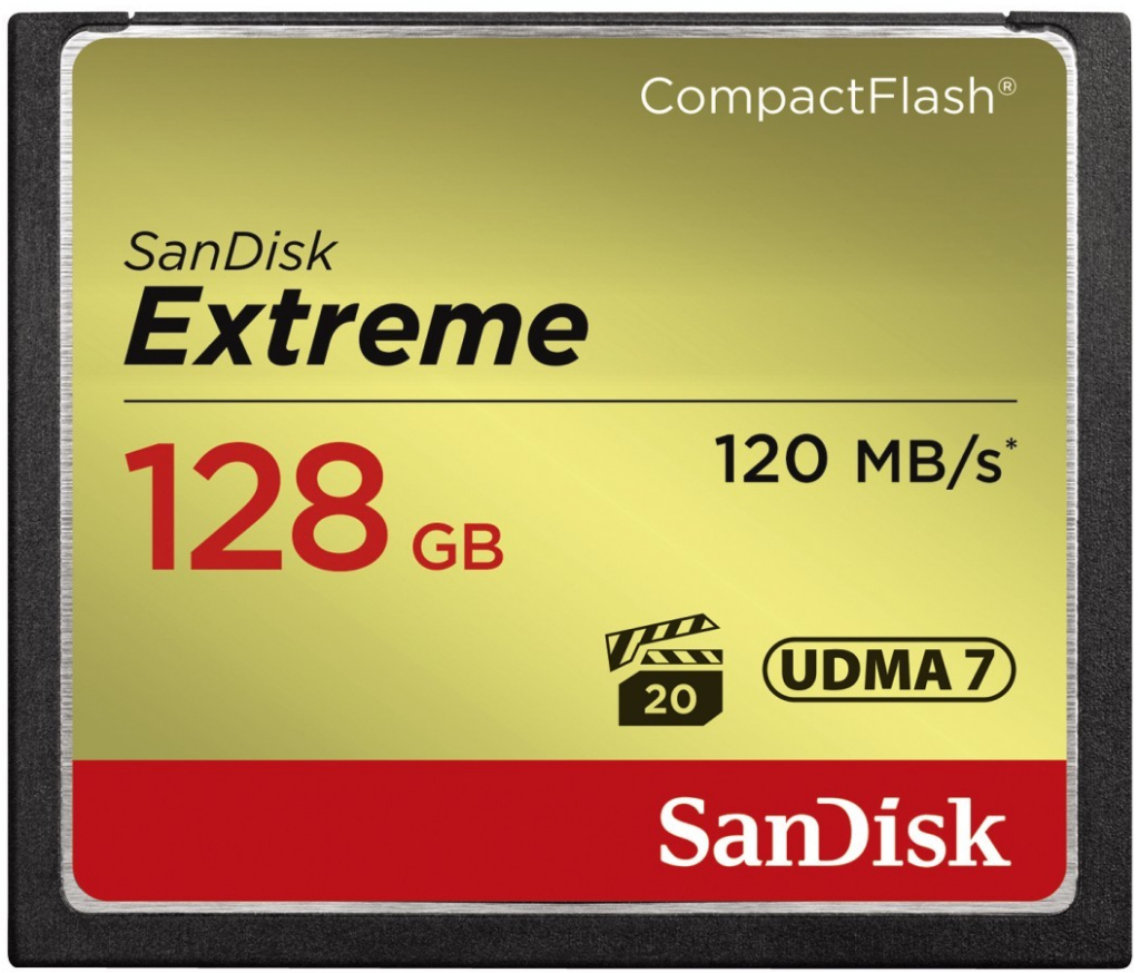 SanDisk Extreme CompactFlash 128GB UDMA7 SDCFXSB-128G-G46