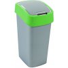 CURVER - Odpadkový kôš Flipbin 50 l, strieborno - zelený