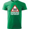 Pánske tričko Pozor päťdesiatnik (Darček na 50 rokov)