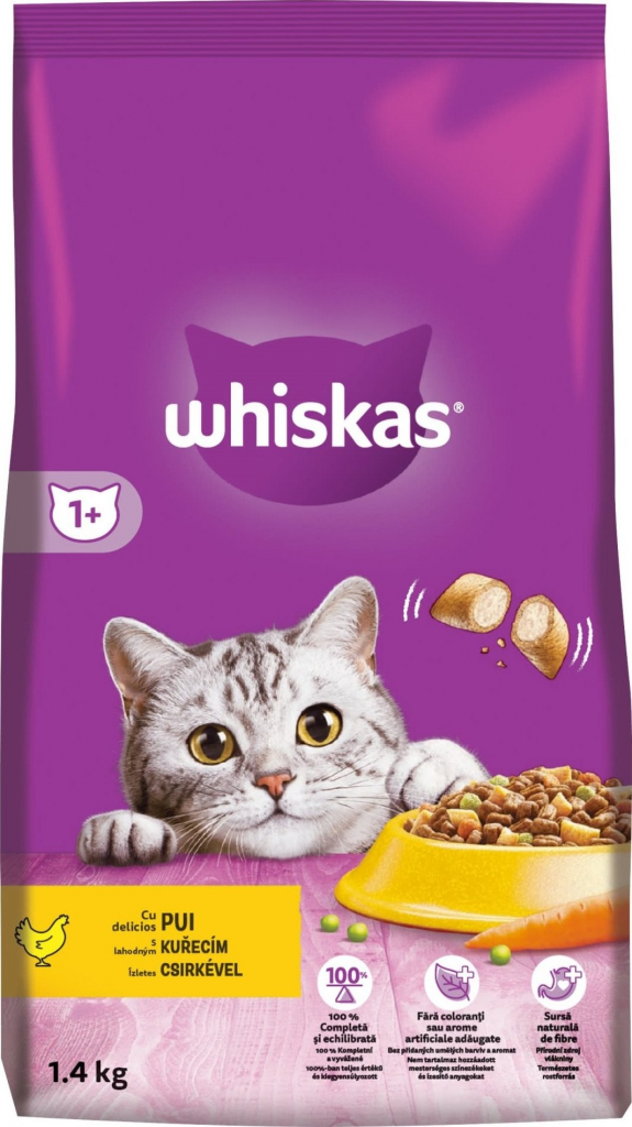 Whiskas s kuřecím masem 1,4 kg