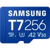 Samsung T7/Micro SDXC/256GB/UHS-I U3 / Class 10/Modrá MB-MB256T/WW