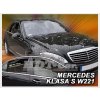 Deflektory - protiprievanové plexi Mercedes S W221 Short 2005 - 2013 (+zadné)