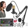 Kondenzátorový štúdiový mikrofón Eempire Zvuková karta Bluetooth mixér