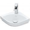 VILLEROY & BOCH - Subway 3.0 Umývadielko rohové, 32x32 cm, bez prepadu, otvor na batériu, alpská biela 43714601