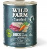 WILD FARM Superfood Duck (kačica s quinoou, mrkvou a bylinkami) 800g krmivo pre psov bez obilnín