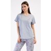 Vienetta Dámske pyžamo kapri Miana: šedá 3XL