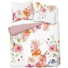 DETEXPOL Francúzske obliečky Kvety na bielom Bavlna, 220/200, 2x70/80 cm
