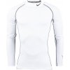 Pánske tréningové tričko Nike, NP DF TIGHT LS MOCK M biela,sivá XL
