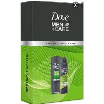 Dove Men+ Care Extra Fresh sprchový gél 250 ml + antiperspirant deospray 150 ml darčeková sada