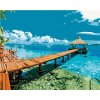Diamondi Diamantové maľovanie MALEDIVY bez rámu a bez vypnutia plátna