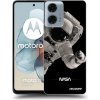 Picasee silikónový čierny obal pre Motorola Moto G24 - Astronaut Big