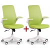 Kancelárska stolička so sieťovaným operadlom BUTTERFLY 1+1 ZADARMO, zelená