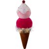 Dekorácia MagicHome Vianoce Candy Line, zmrzlina, červená, závesná, 16 cm