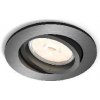 Philips myLiving - Zápustné LED svietidlo, priemer 9 cm, GU10, sivá 915005423401