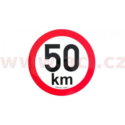 ACI Omezení rychlosti 50 km retroreflexní průměr 200 mm (na přívěsy)