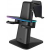 RGB Vertical Stand Meta Officially Co-Branded Kiwi Design QC03 for Meta Quest 3/Quest 2/Quest PRO Čierny