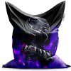 Sablio Sedací vak BLACK PANTHER Fialová luminescence - 200x140 cm