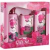 Rose of Bulgaria sprchový gel s růžovou vodou 100 ml + toaletní mýdlo s růží 50 g + pleťový denní krém s růžovou vodou 30 ml,