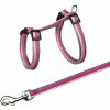 Postroj + vodítko materiál pre mačku Trixie r. 120 cm 27 cm zelená