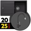 BLANCO SET 10-D 25 ZIA 5 S + MIDA-S čierna