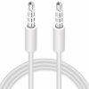 AppleKing prepájací kábel AUX - jack 3,5mm pre iPhone / iPad / iPod - 1m - biely - možnosť vrátiť tovar ZADARMO do 30tich dní