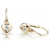 Cutie Jewellery Zlaté detské náušnice C1556-10-X-1 biela