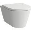LAUFEN Kartell závesné WC Rimless s hlbokým splachovaním, 370 x 545 mm, matná biela, H8203377570001