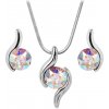 Súprava so Swarovski Elements vlnka menivá Krystal AB