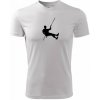 Visiací horolezec - Pánske tričko Fantasy športové - 2XL ( Biela )