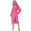 L&L Dámsky župan 2313 Mag - dlhý Tmavoružová XL
