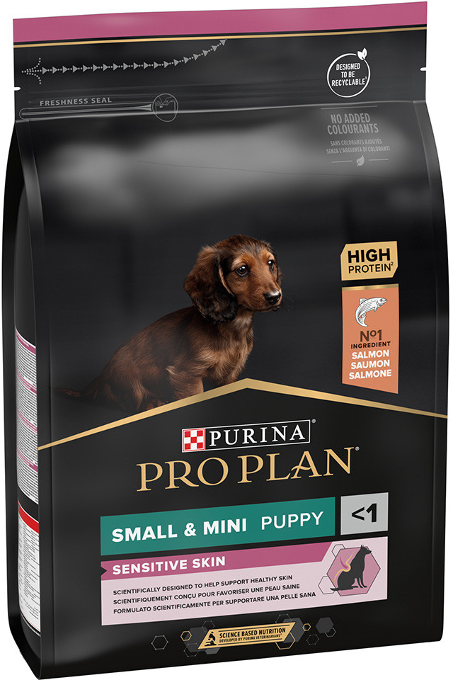 Purina Pro Plan Small & Mini Puppy Sensitive Skin losos 2 x 3 kg