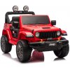 LEAN CARS Elektrické autíčko Jeep 4x4, 24V - červené - 4x200W- BATÉRIA - 24V7Ah - 2026