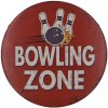 Ceduľa Bowling Zone 30x30 cm Plechová tabuľa