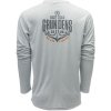 Grundéns Tech Tee LS Logo Anchor Grey Mist