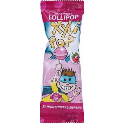 Miradent XyliPop lízatko so xylitolom jahoda 6 g