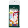 Popisovač Faber-Castell 167103 Pitt Artist Pen Brush 6 ks, základné farby