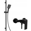 kielle Arkas I - Sprchový set s batériou, tyčou, hadicou a sprchovou hlavicou, matná čierna - 10211SN14