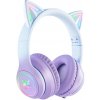 Herné slúchadlá B90 RGB Cat Ears Purple