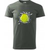 Tenisová loptička v triku - Klasické pánske tričko vyššej gramáže - XS ( Tmavá bridlica (sivá so zeleným nádychom) )