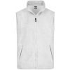 James & Nicholson pánska fleecová vesta JN045 Bílá