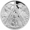 Česká mincovna Strieborná medaila Ježiško v jasličkách proof 13 g