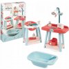Kútik opatrovateľky Prebaľovací pult Vaňa Stolička pre bábiku 32 cm Ecoiffier