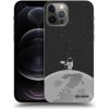 Picasee silikónový čierny obal pre Apple iPhone 12 Pro - Astronaut