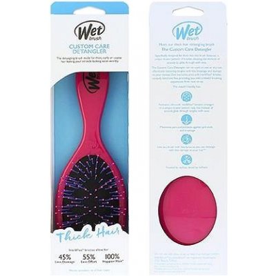 Wet Brush Paddle Detangler kefa na vlasy Pink