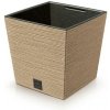 Květináč Prosperplast FURU SQUARE LOW ECO WOOD 30 cm naturo